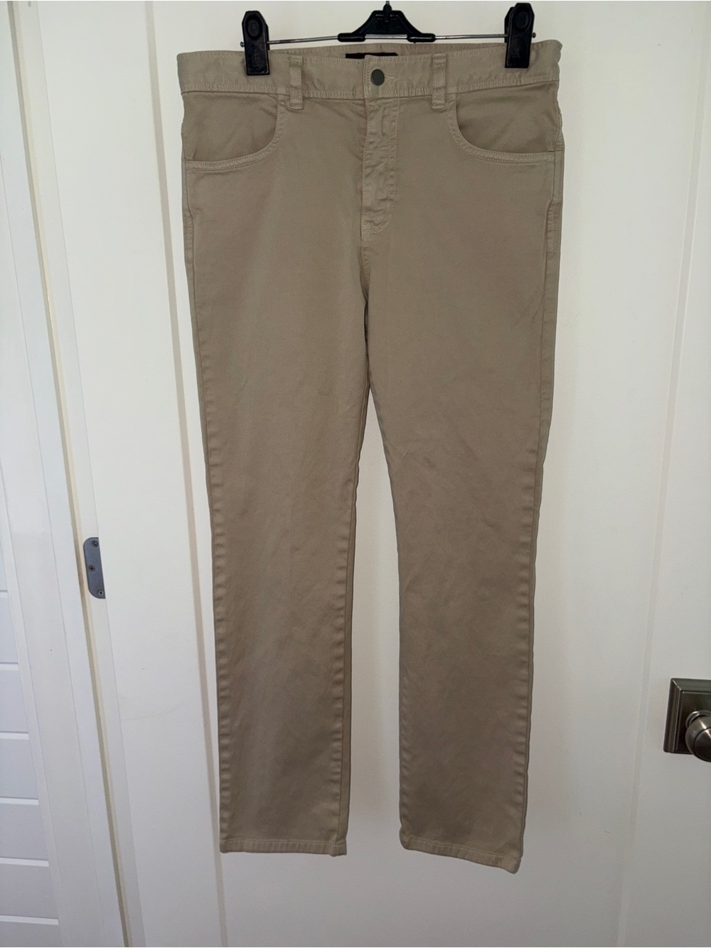 Johnston & Murphy khaki stretch chino pants boy's L 12-14 EUC LN